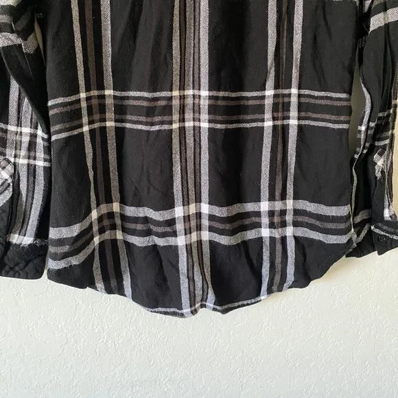 Rails Womens Shirt Button Down Plaid Black Size XS Long Sleeves Casual Soft Top - Picture 8 of 11